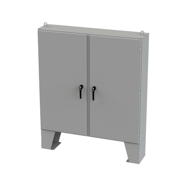 3 Point Latch with Padlock/Keylock Handle Electrical Enclosures, 60 in H, 12 in D, 60 in W
